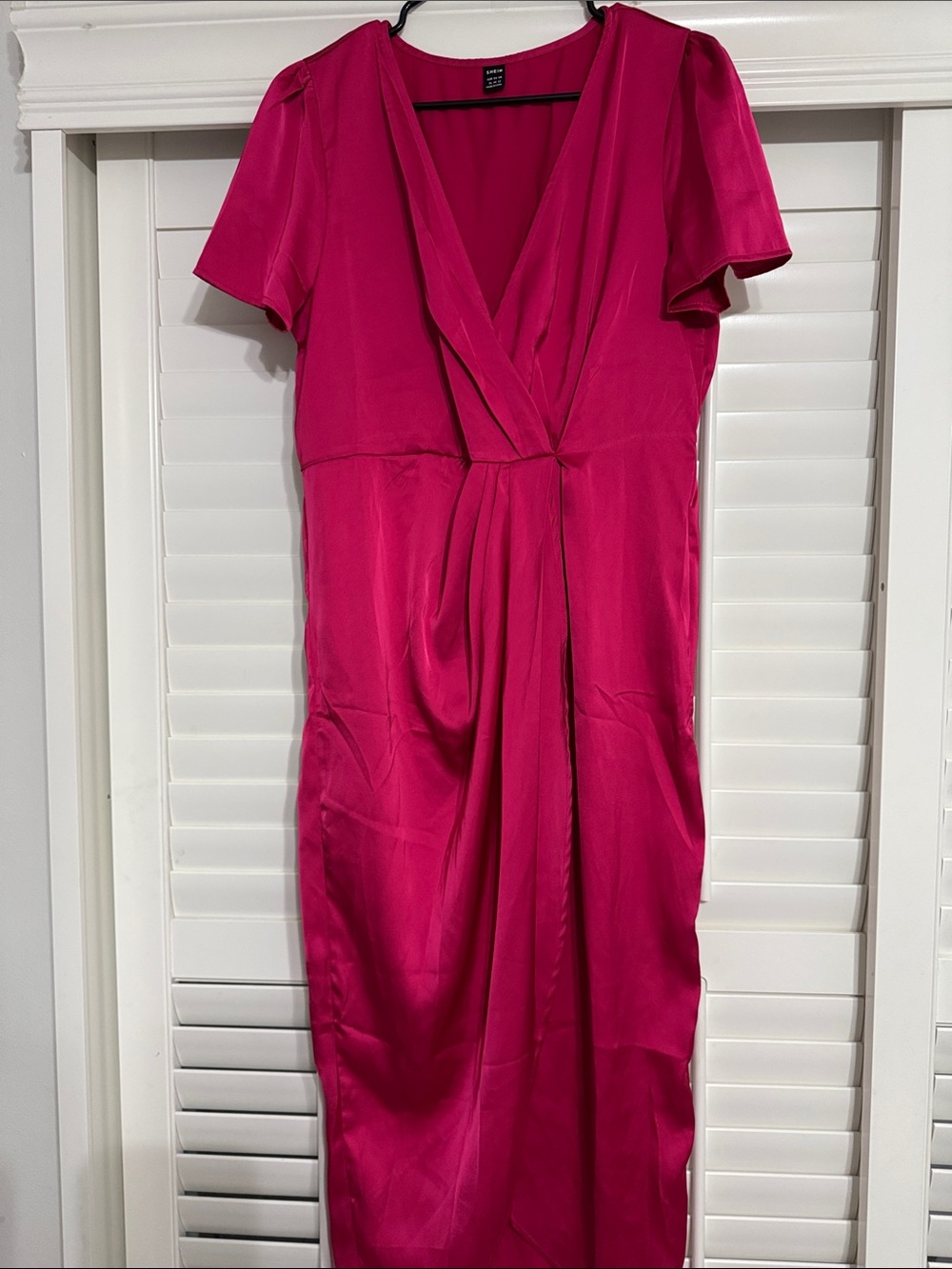 Pink Wrap-Style Dress